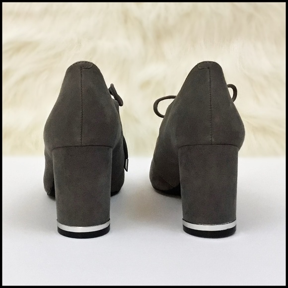 NWOB Alfani Prima "Binddi" Grey Leather Suede Pumps - Picture 4 of 10
